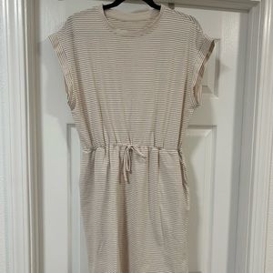 A new day target stripped dress size large(mustard yellow stripes)